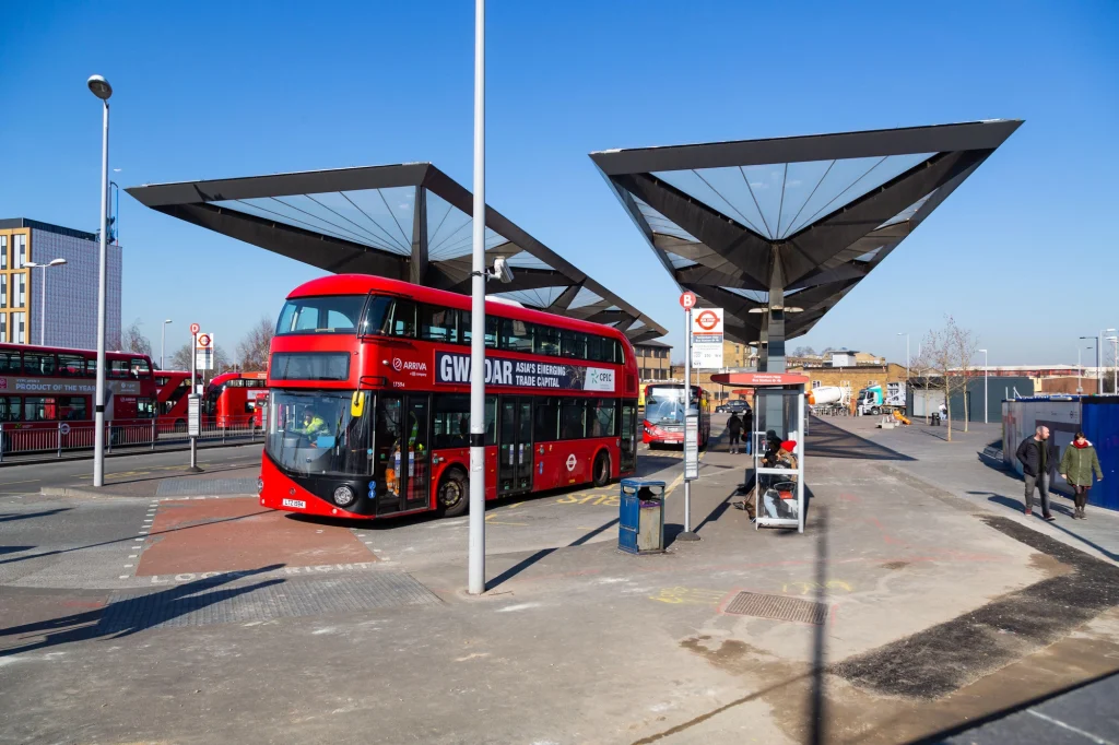 ETFE Installation in a bus station